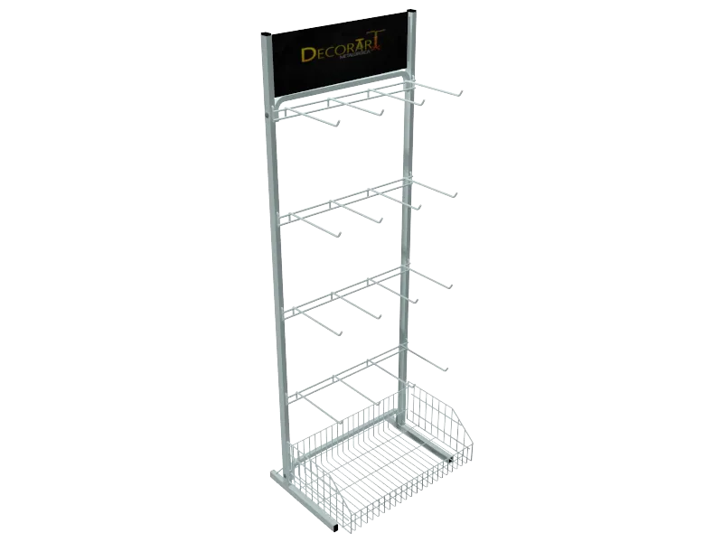 Gancheira com Porta Placa e Base Aramada