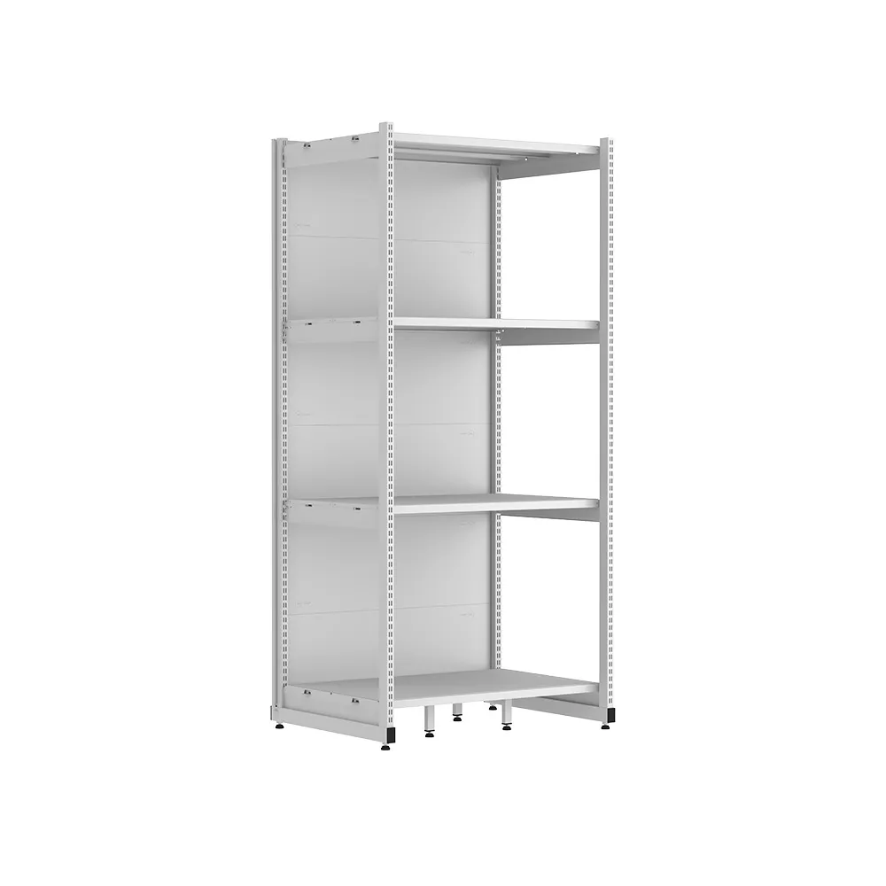 Gôndola Rack Central Branca Dupla Face